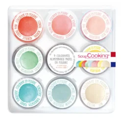 Kit colorant alimentaire pastel en poudre 15.8 g (x9) ScrapCooking