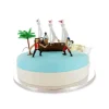 Kit Décor Gâteau Bateau Pirates (6 pièces)