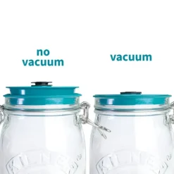 Kit de Mise Sous-Vide 3 Bocaux Kilner 1,5 L avec Couvercles et Pompe Airtender