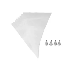 Kit Douille Pâtisserie (x4) et Poches (x8) Wilton