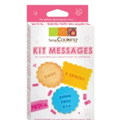 Kit Messages Biscuits Personnalisés 85 Emporte pièces Scrapcooking
