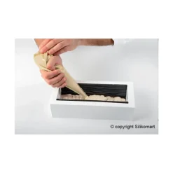 Kit Moule à bûche et Tapis Décor Arabesque SilikoMart Professional