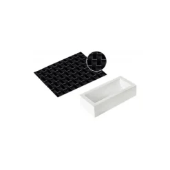 Kit Moule à Bûche et Tapis Décor Tressé SilikoMart Professional