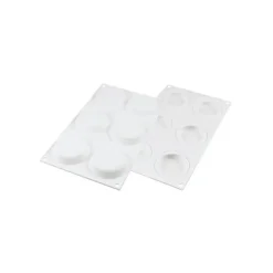 Kit Moule Silicone 6 Tartelettes Ø 80mm Silikomart Professional