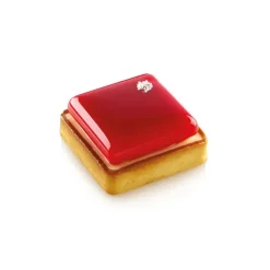 Kit Moule Silicone 6 Tartelettes Carrées 80mm Silikomart Professional