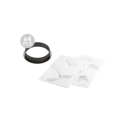 Kit Moule Silicone 4 Tartelettes Ø 100mm Silikomart Professional