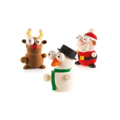 Kit Moules Chocolat Bonhomme de Neige en PVC 18,1 cm x H 21,2 cm (x4) Silikomart Professional