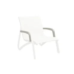 Lot 2 Accoudoirs pour Fauteuil Conversationnel Blanc Glacier Sunset Grosfillex
