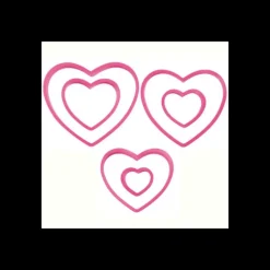 Lot de 6 Emporte-Pièces Cœur Wilton