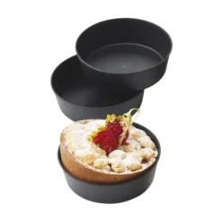 Manqué uni individuel Exoglass® - Moule anti-adhésif x 12