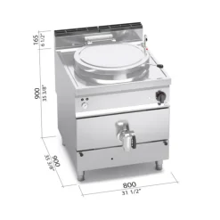 Marmite à Gaz 150 L Indirecte Berto's