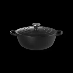 Marmite en fonte 26 cm Noir Mat Le Creuset Signature