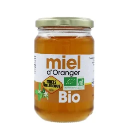 Miel d'Oranger Bio 375 g Miels Villeneuve