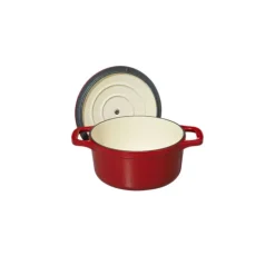 Mini Cocotte en Fonte Ronde 10 cm Rouge Chasseur