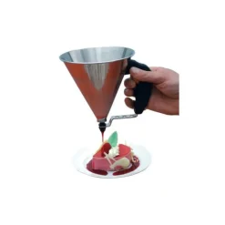 Mini Entonnoir à Piston Inox Orange KWIK De Buyer