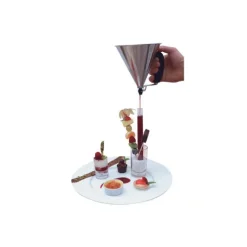 Mini Entonnoir à Piston Inox Noir KWIK De Buyer