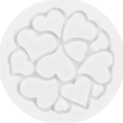 Mini Moule Silicone Coeur ⌀ 6 x H 0,2 cm (x6) Silikomart