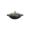 Mini Wok en Fonte 18 cm Noir Mat Chasseur