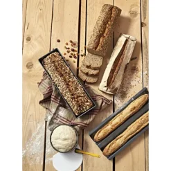 Moule à Cake Plié Anti Adhésif 25 x 10 cm x H 7 cm De Buyer