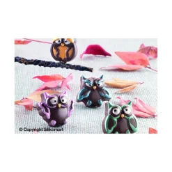 Moule à Chocolat 12 Hiboux Easy Choc - Silicone Spécial Chocolat