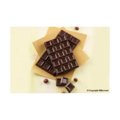 Moule à Chocolat Tablette Carrés Creux Easy Choc - Silicone Spécial Chocolat