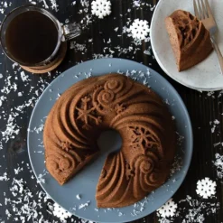 Moule à Gâteau Bundt Let It Snow Silver Nordic Ware