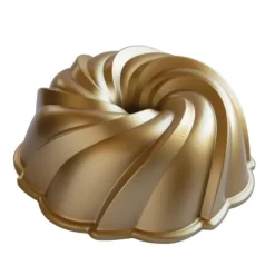 Moule à Gâteau Bundt Tourbillon Gold Nordic Ware