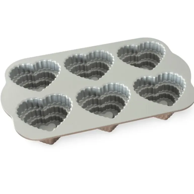 Moule à Gâteaux Cœurs à Étages (x6) Toffee Nordic Ware