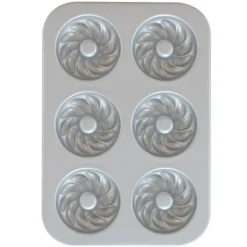 Moule à Gâteaux Donuts Torsadés (x6) Pro Cast Nordic Ware