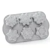 Moule à Gâteaux Flocons de Neige (x6) Silver Nordic Ware