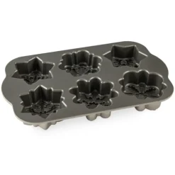 Moule à Gâteaux Flocons de Neige (x6) Silver Nordic Ware