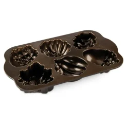 Moule à Gâteaux Gourmandises d'Automne (x6) Bronze Nordic Ware