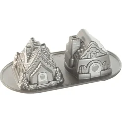 Moule à Gâteaux Petites Maisons (x2) Silver Nordic Ware