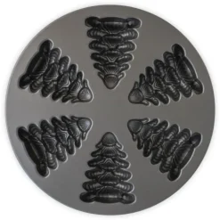 Moule à Gâteaux Sapins (x6) Silver Nordic Ware
