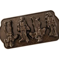 Moule à Gâteaux Squelettes (x4) Bronze Nordic Ware