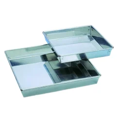 Moule à manqué Carré 14 x 14 cm Fer Blanc