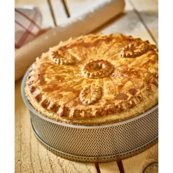 Moule à Manqué Rond Inox Perforé Amovible Ø 24 cm x H 6,5 cm De Buyer