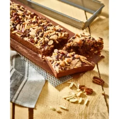 Moule à Tarte Rectangulaire Inox Perforé Amovible 35 x 10 cm x H 3,5 cm De Buyer