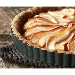 Moule Anti Adhésif Tarte Cannelée Fond Amovible Ø 20 cm x H 2 cm De Buyer