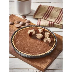 Moule Anti Adhésif Tarte Cannelée Droite Ø 32 cm x H 3 cm De Buyer