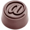 Moule Chocolat Arobase Ø 28 mm (x32) Chocolate World