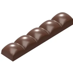 Moule Chocolat Barre Carrés Bombés 117 mm (x8) Chocolate World