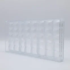 Moule Chocolat Barre Carrés Bombés 117 mm (x8) Chocolate World