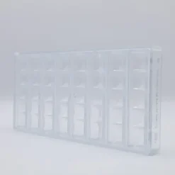 Moule Chocolat Barre Carrés Bombés 117 mm (x8) Chocolate World