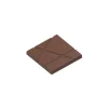 Moule Chocolat Carré avec Rayures 7,5 cm (x3) Chocolat Form