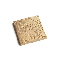 Moule Chocolat Carré Happy New Year (x18) Chocolate World