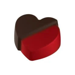 Moule Chocolat Coeur Fendu 35 mm (x24) Pop Chocolat
