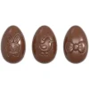 Moule Chocolat Oeuf Motifs Pâques 6,2 cm (x12) Chocolate World