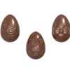 Moule Chocolat Oeuf Motifs Pâques 3,3 cm (x24) Chocolate World
