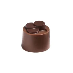 Moule Chocolat Pralines Cylindriques Escalier Ø 25 mm (x28) Pop Chocolat